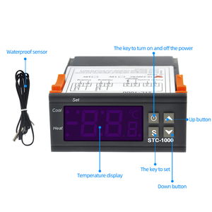 Incubadora con termostato, pantalla <span class=keywords><strong>Digital</strong></span> electrónica, Sensor de temperatura, STC-1000, controlador de temperatura - Product Image 2