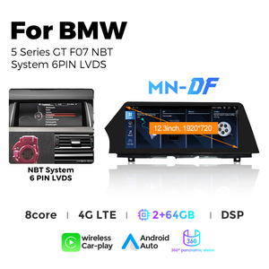 Navifly DF yeni Android 12.3 inç 8 + 128G araba navigasyon dokunmatik ekran için BMW 5 serisi GT F07 destek 4G LTE DSP GPS - Product Image 4