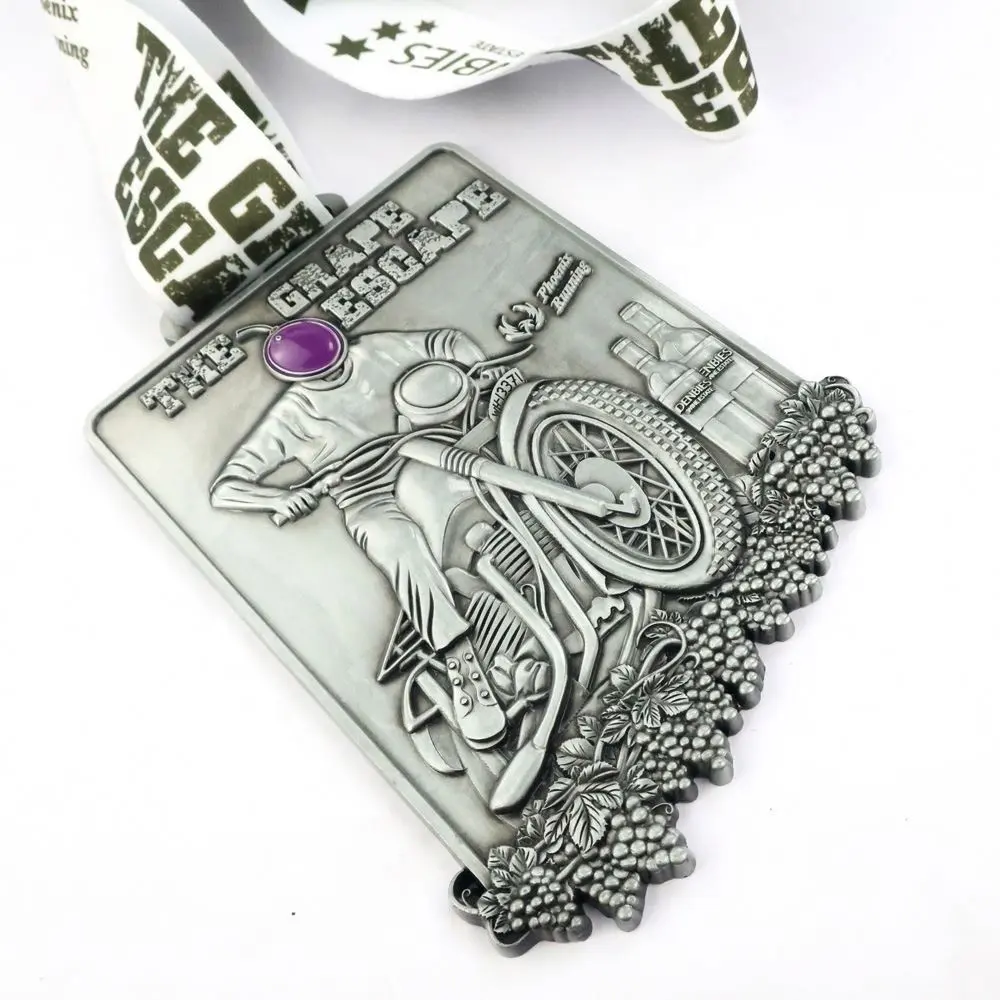 Factory Cheap Price Wholesale 3d metal medal Motorcycle car racing