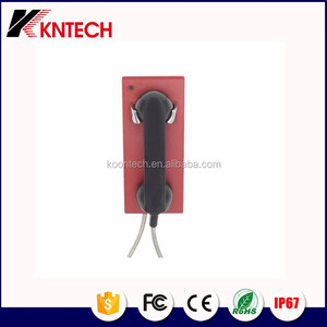 VOIP Sip KNTECH KNZD-28红色工业桌面电话坚固金属热线对讲机热线SOS防风雨IP55电话金属 - Product Image 2