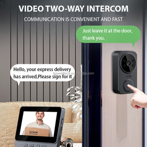Timbre inteligente con pantalla IPS de 4,3 pulgadas, intercomunicador bidireccional, visión nocturna infrarroja, monitoreo remoto, sistema de seguridad, vídeo Wifi - Product Image 6