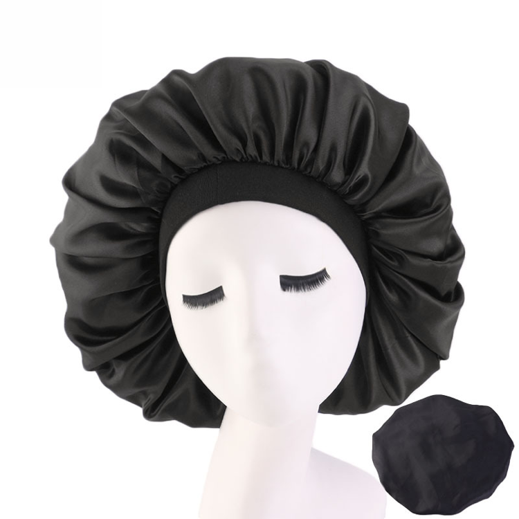 42cm satin small band-Black