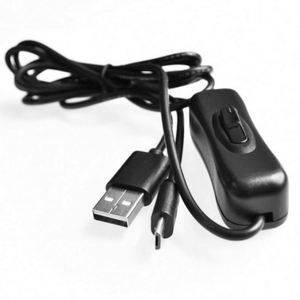 Cavo di alimentazione Raspberry Pi con pulsante di accensione/spegnimento cavo di ricarica Micro USB per Banana PI Raspberry Pi 2 cavo di alimentazione con interruttore - Product Image 1