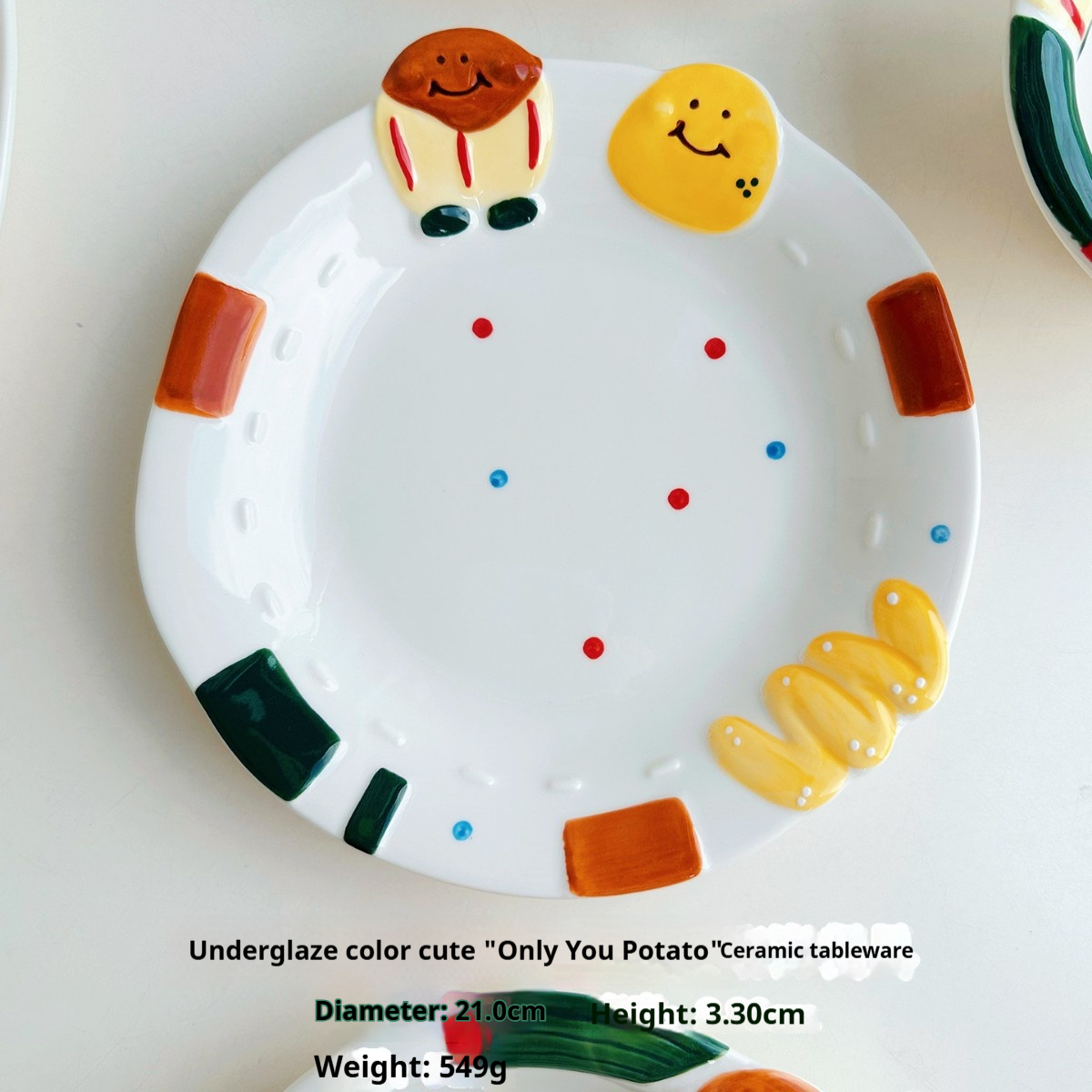 Disque blanc de 8,5 pouces (40 pièces/boîte)