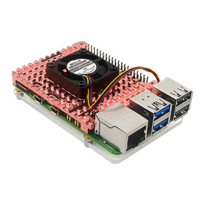 Aismartlink Raspberry Pi 5 Kühl gehäuse Raspberry Pi 5 Motherboard Kühlkörper aus reinem Kupfer kann mit einem kleinen Lüfter installiert werden - Product Image 5