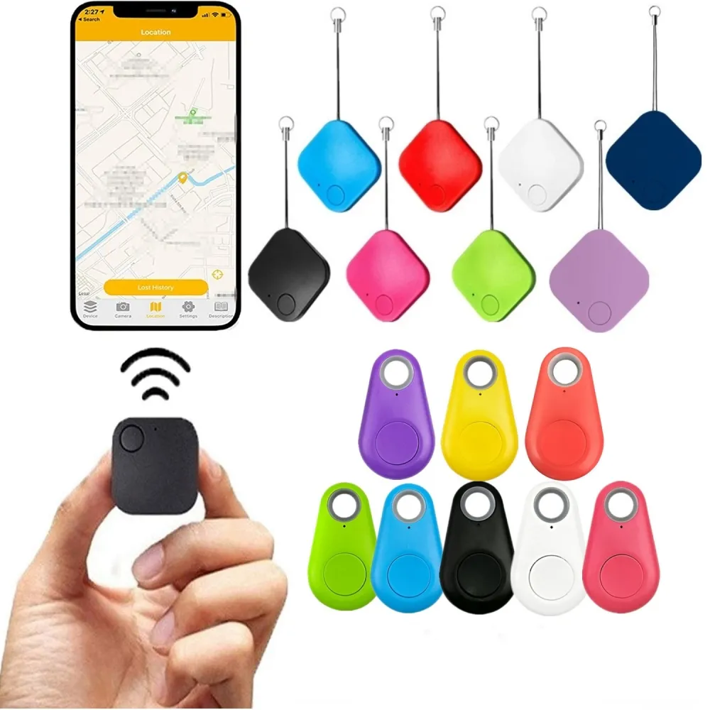 Mini Fashion Smart Dog Haustiere Bluetooth 4.0 GPS-Tracker Anti Lost Alarm Tag Drahtlose Kinder tasche Brieftasche Key Finder Locator