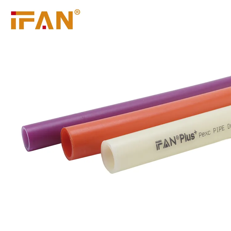 IFAN OEM ท่อทำความร้อนพื้นสีแดงสีขาวสีม่วง16-32มม. PN25 PERT PEX Pipe