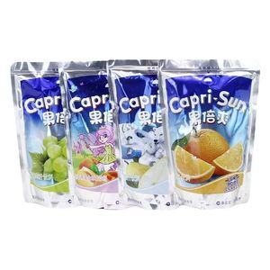 ODM OEMスタンドアップポーチ中国工場プラスチックアルミ箔包装袋ワインミルクジュースストロー付きエネルギードリンク用