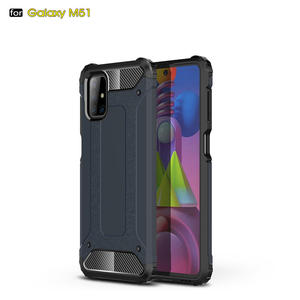 Zırh 2 in 1 ayrılabilir darbeye sert PC + yumuşak TPU arka kapak <span class=keywords><strong>Sam</strong></span> sung Galaxy M51 için kılıf