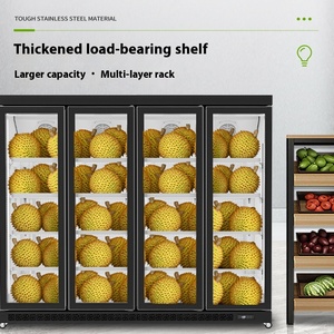 Cat Mountain King Tủ đông đứng làm mát bằng không khí thương mại nhiệt độ đơn cho trưng bày thực phẩm Lẩu sầu riêng trong siêu thị - Product Image 2