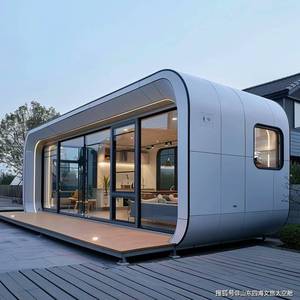 Lüks akıllı yüzer Villa Houseboat mobil ev ürün kamp kapsül ev - Product Image 5