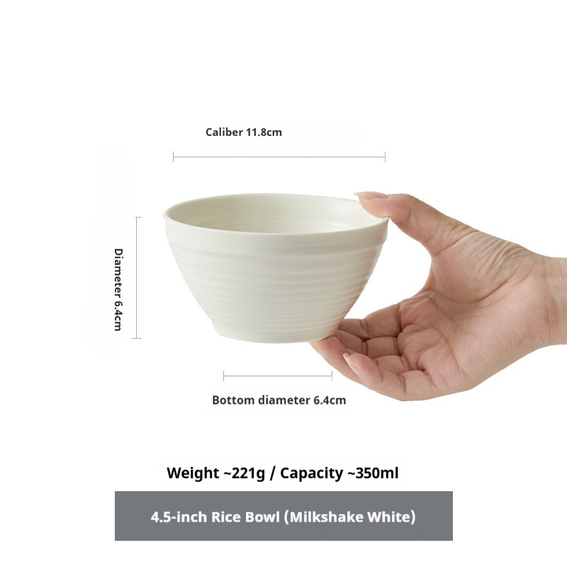 Milkshake White-4.5inch rice bowl