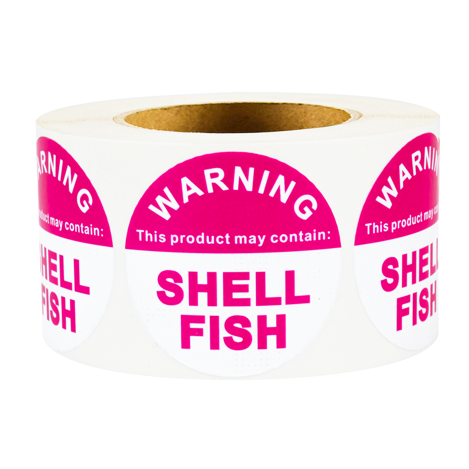 Advertencia de alergia a mariscos y pescado