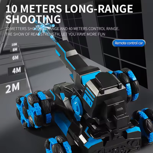 13CH 2.4Ghz <strong>8</strong>-Wheel <strong>Remote</strong> Control Stunt Toy Car Battery Operated Bullet 360 Rotation RC Racing Drift Tank for Kids Light - Product Image 3