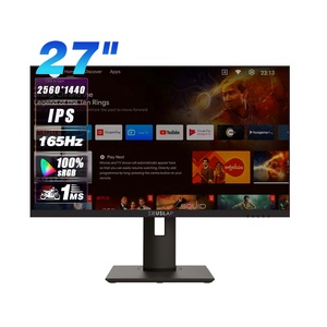 27英寸2160P QHD IPS曲面发光二极管显示器RGB光游戏电视监视器165赫兹黑色USB输入100% SRGB宽色域桌面 - Product Image 1