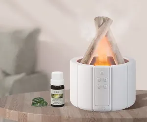 New 260ml Portable Cool Mist Aromatherapy Machine Home Ultrasonic <strong>Diffuser</strong> Essential Oil Flame <strong>Humidifier</strong> <strong>With</strong> <strong>Timer</strong> for Bedroom - Product Image 6
