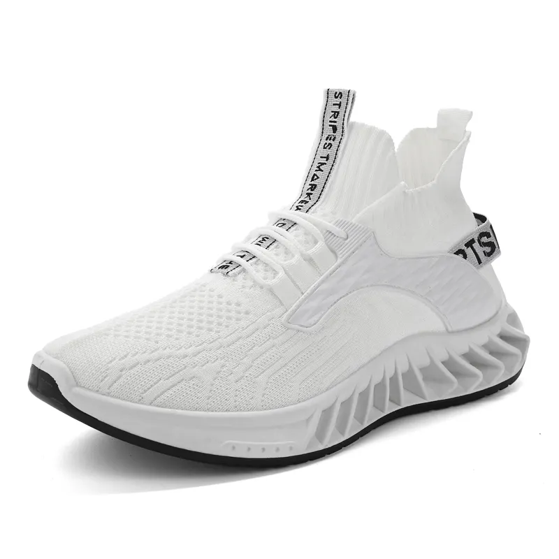 Zapatillas deportivas con suela de goma de PVC para hombre, calzado deportivo personalizado de malla, para correr, informal, activa, a bajo precio