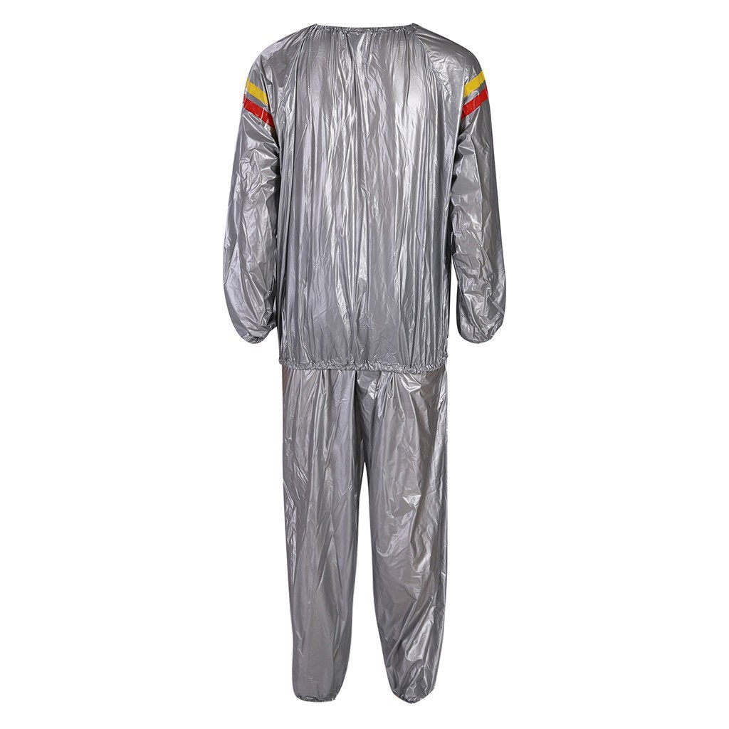 Silver striped sauna suit