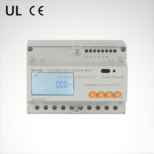 Acrel ADL3000-E/C 3*220/380V 80A直接输入三相Din轨道千瓦时电能表，带RS485 Modbus UL - Product Image 1