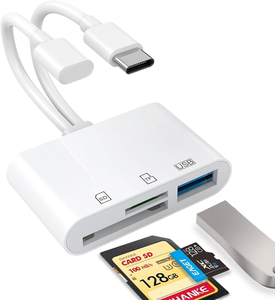 5合1 USB适配器，带支持SD/tf卡的sd卡读卡器，适用于手机，平板电脑和MacBook设备的USB 3.0兼容性 - Product Image 1