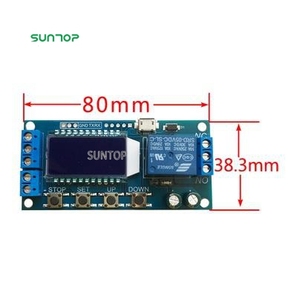 XY-LJ02 Timer Relais verzögerung schalter Modul Verzögerung Ausschalten und Trigger Delay Cycle Timing Circuit Switch mit LCD-Digital anzeige