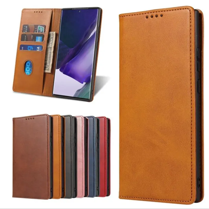 High Quality Leather Flip Wallet Mobile Magnet Phone Case For Samsung A22 4G A13 5G S22 A53 A73