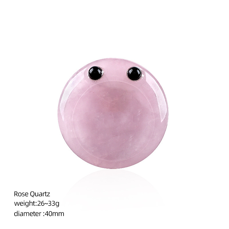 rose quartz thumb stone