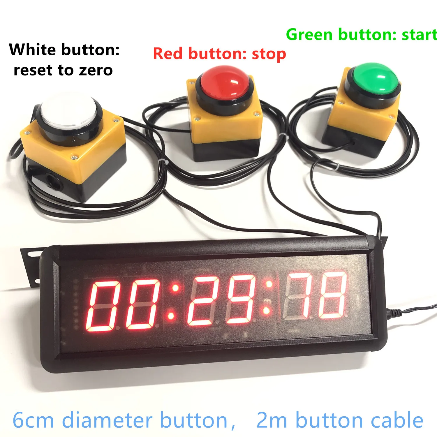 3 pièces de 20 mètres de boutons de 6 cm
