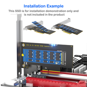อะแดปเตอร์ PCIe3.0 M.2 NVMe SSD NGFF M2คีย์ M TO PCI-E การ์ดขยาย4X M.2 NVMe SSD ไปยัง PCI Express 4X Riser Card PCI ตัวแปลง psi-e - Product Image 5