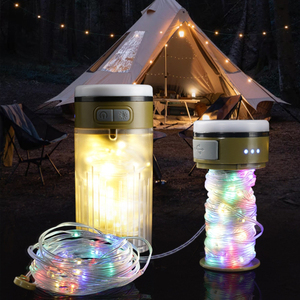 4 en 1 10m 33Ft Camping String Lights Impermeable Tipo-C Recargable Portable Nightstand String Light para senderismo - Product Image 2