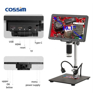 औद्योगिक 10.1 "ips 24MP पूर्ण 1080p HD mi usb लैब स्क्रीन फोन पिक्सेल के साथ डिजिटल वीडियो माइक्रोस्कोप को मापने वाली - Product Image 4