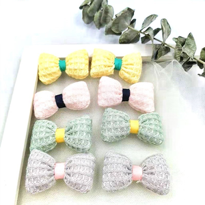 4 रंग धनुष सामान जाल पतली सांस घुटने उच्च बच्चों को बच्चा मोजे Diy बाल सामान जूते टोपी सामान - Product Image 1