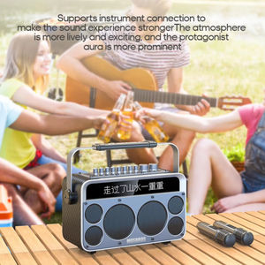 MOSBROS Karabass 15K портативные умные колонки KTV машина караоке громкоговоритель аудиоплеер 150 Вт наружный динамик с микрофоном - Product Image 4