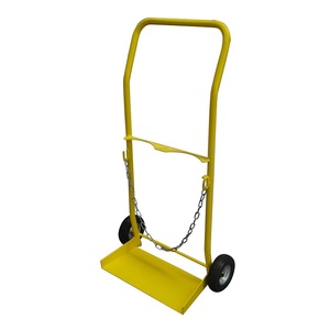 Steel Cylinder Trolley <strong>Welding</strong> <strong>Cart</strong> Gas Cylinder Holder Carrying Strong Twin Chain with Rubber <strong>Wheels</strong>