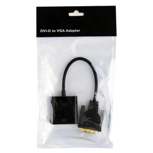 Cable adaptador DVI 24 + 1 macho a DB15 VGA 28AWG con blindaje trenzado para ordenador proyector TV y reproductor de DVD