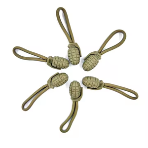 Bán Buôn Sang Trọng Silicone Dây Kéo Tab Quân Sự Màu Xanh Lá Cây Nhựa Dây Kéo Kéo Cho Ba Lô Quần Áo Túi Xách-Sử Dụng Đa Năng - Product Image 3