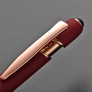 Promotion Rose Gold Advertising Gift 2 in 1 Ballpen <strong>Stylus</strong> Screen Ballpoint <strong>Pen</strong> Factory Delivery Metal <strong>Pen</strong> With Custom Logo - Product Image 4