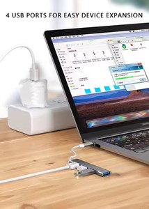 4 in 1 USB3.0ハブ4ポートハブモバイルコンピュータ拡張ドック配布デバイス - Product Image 6