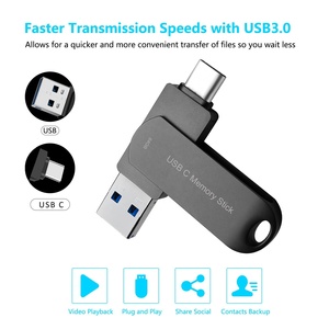 携帯電話ダークグレースイベル2In12 In1ミニメタルUsb 3.0OtgタイプCフラッシュメモリスティックペンドライブペンドライブUsbフラッシュドライブ - Product Image 2