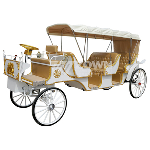Electric Horseless Carriage Wheel Rubber <strong>Jog</strong> Two Wheels Vintage Metal Pumpkin for Passenger