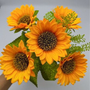 A-04 Hot Selling <strong>Good</strong> Quality Artificial sunflower <strong>Blossom</strong> for Home Ceremony and party Decoration