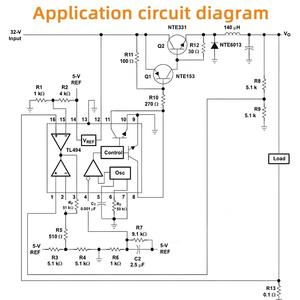 TL494 TL494CN Counter IC <strong>PWM</strong> Voltage Mode Pulse Width <strong>Modulation</strong> Controller <strong>Circuit</strong> 300kHz 16-Pin