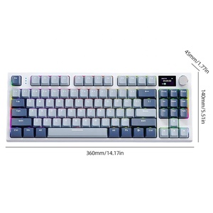 K86 Gaming <strong>Keyboard</strong> 87 <strong>Keys</strong> Mechanical Wired/Wireless <strong>Computer</strong> <strong>Keyboard</strong> With Colorful Backlight <strong>Keyboard</strong> for Laptop PC Tablet - Product Image 6