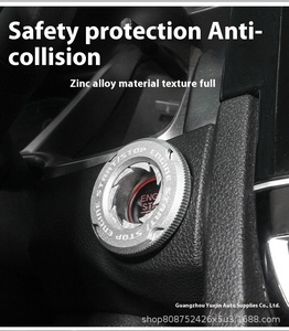 Rotary Car Engine <strong>Push</strong> <strong>Start</strong> Stop <strong>Button</strong> Cover Protection Switch Auto Interior One <strong>Button</strong> <strong>Start</strong> <strong>Button</strong> Cover Car Rotating Ring - Product Image 5