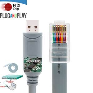 Endüstriyel USB Rs232 Rs485 RS422 To Rj45 dönüştürücü konsolu Usb Rj45 konsol kablosu anahtarı Swb sunucu yönlendirici - Product Image 5