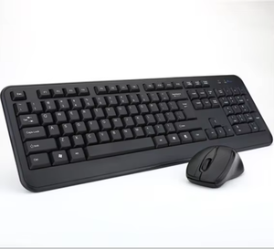 Teclado mecánico Delgado silencioso 104 Teclados y mouse Derrames y diseño en inglés con cable USB resistente al aceite para codificación financiera - Product Image 1