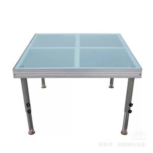 Çelik ve kontrplak malzeme ile sertifikalı tüv alüminyum alaşımlı ürün cam sahne taşınabilir kare desen kafes - Product Image 1