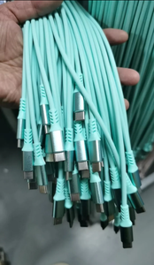 畅销高品质USB A至USB C彩色液体硅胶C至C数据线usb快速充电数据线OEM定制标志 - Product Image 5
