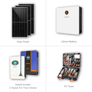 SNADI 10KVA太阳能系统5000W 8000W家用太阳能系统5KVA太阳能系统离网太阳能套件10KW混合动力 - Product Image 3