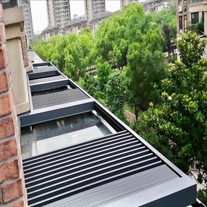 Custom decorativo costruito in feritoia con otturatore cavo in alluminio vetrate finestre scorrevoli in alluminio - Product Image 3